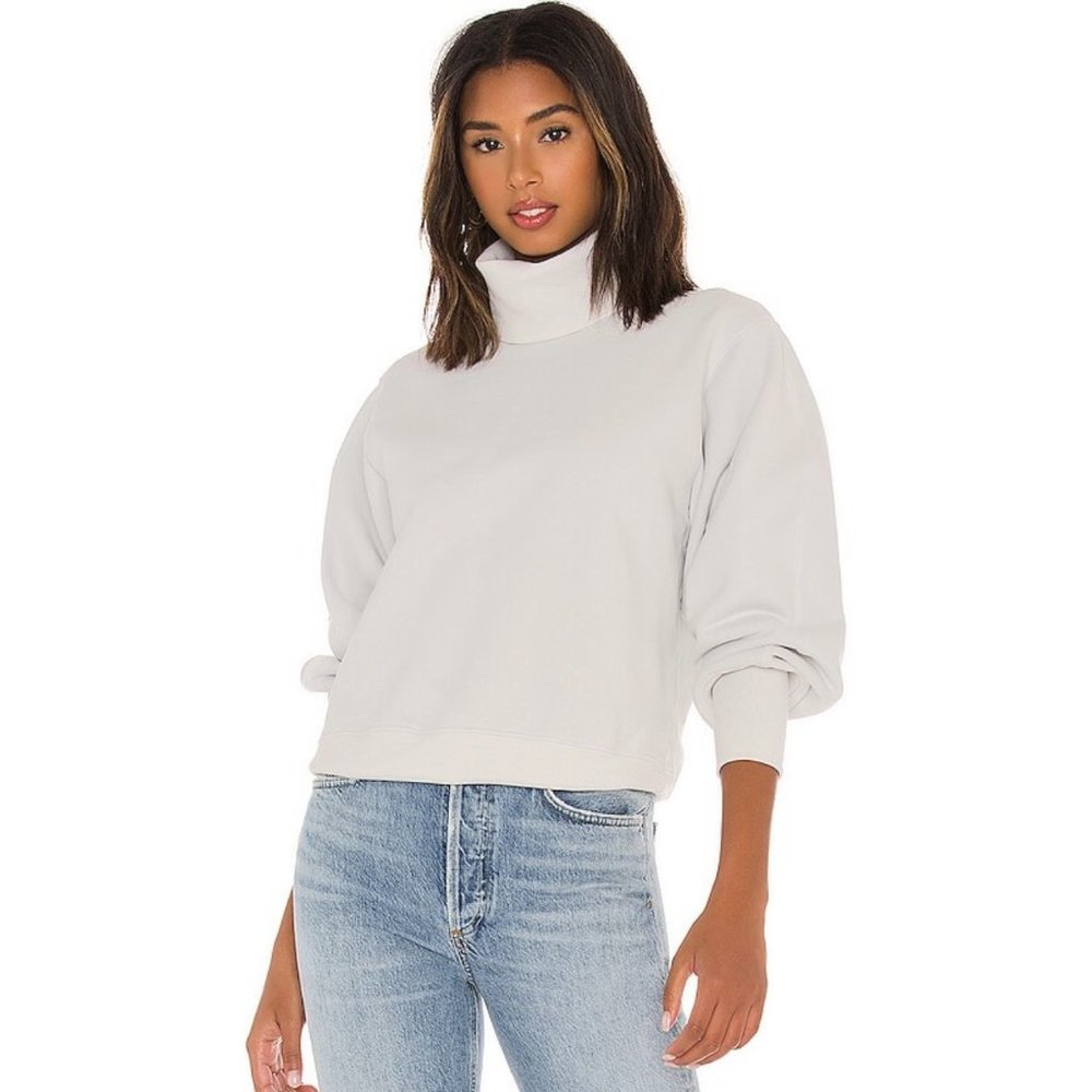 Agolde White Turtleneck Sweater